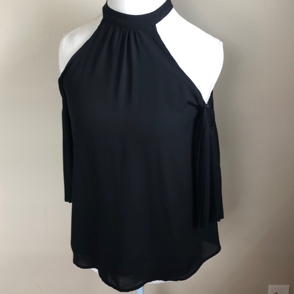 Cold Shoulder Halter Top